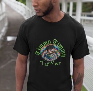 Timmy Turner Black Tie-Dye Graphic Tee